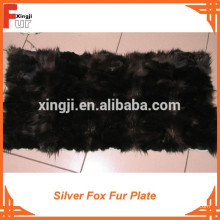 Silver Fox Front Leg Plate Placa de Pele de Raposa